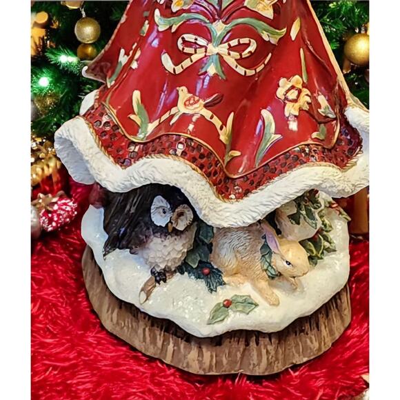 Fitz and Floyd Bellacara Musical Figurine Plays Silent Night New in Box - Picture 5 of 6